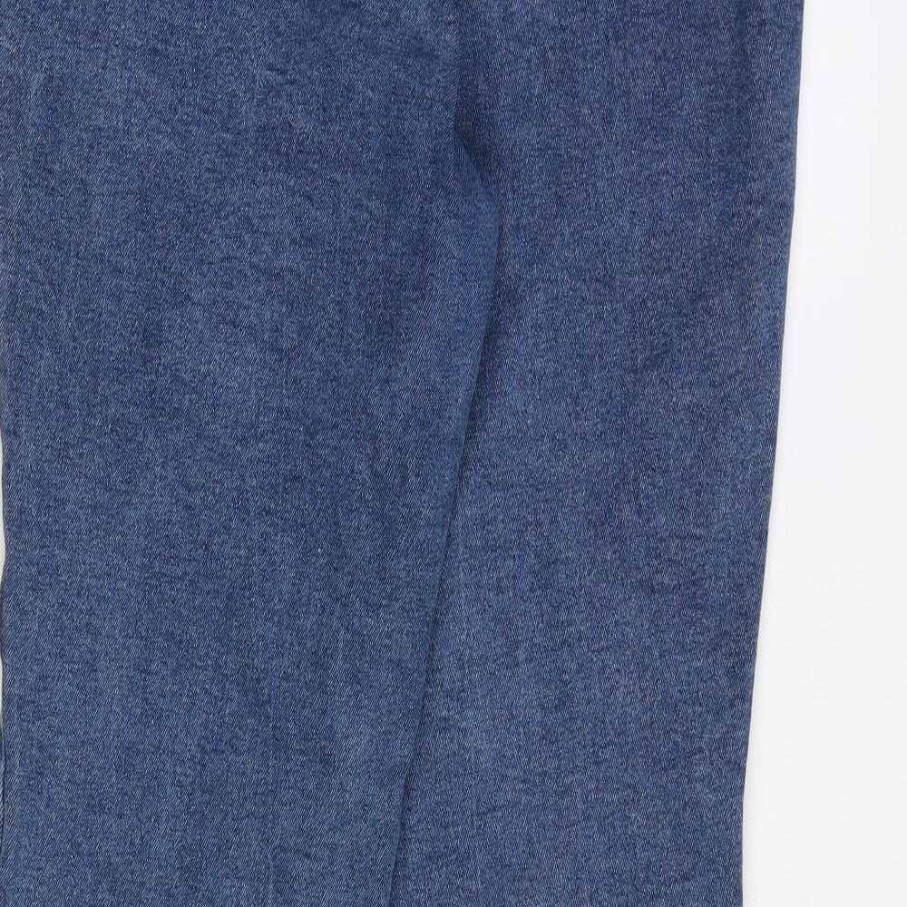 Joe Browns Womens Blue Cotton Bootcut Jeans Size 18 L35 in Regular Zip