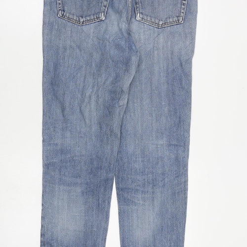 Gap Womens Blue Cotton Straight Jeans Size 6 L28 in Regular Zip