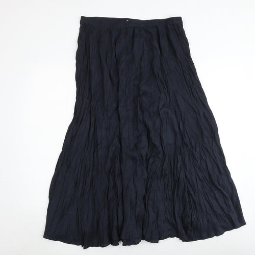Marks and Spencer Womens Blue Silk Peasant Skirt Size 18