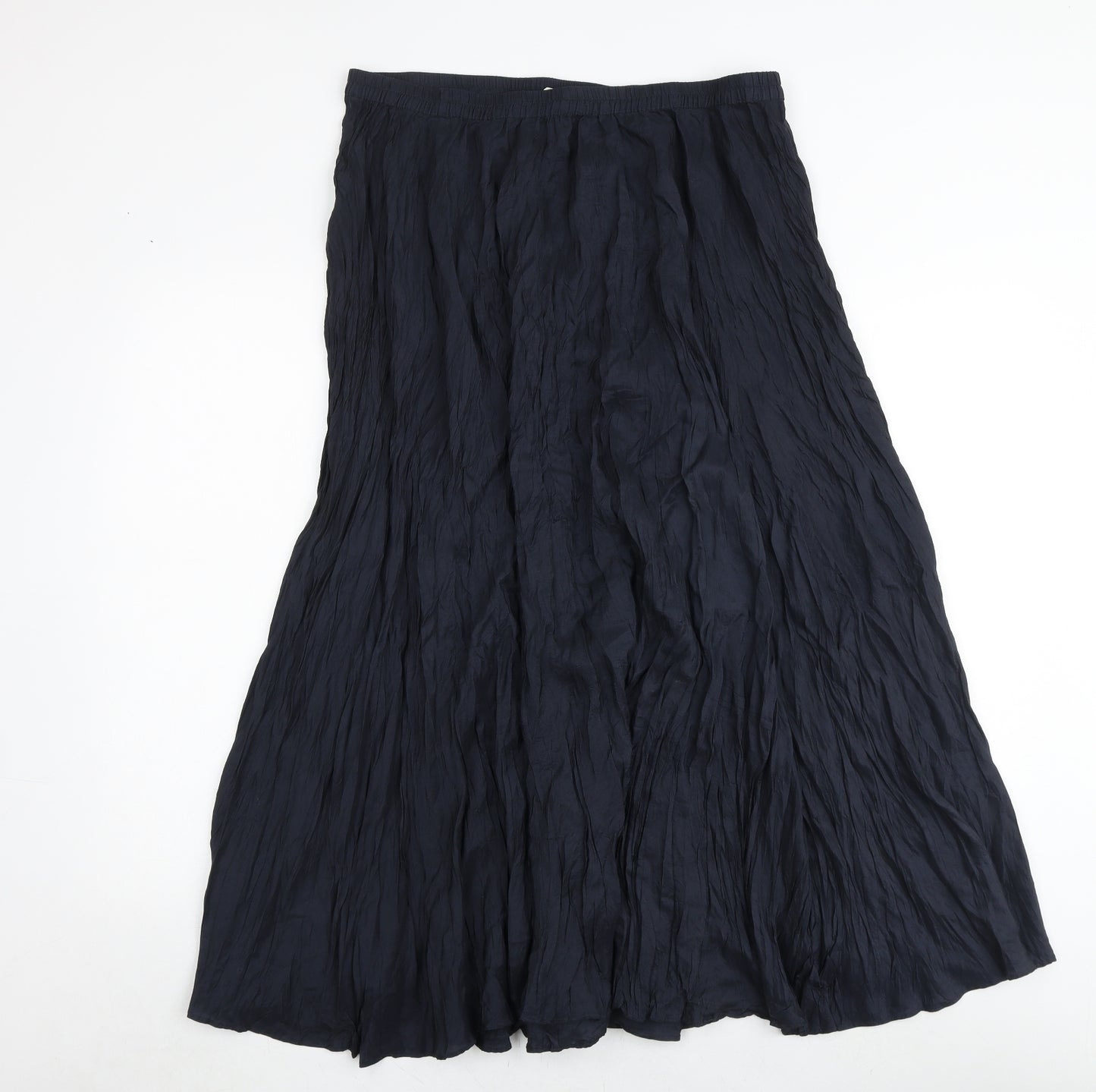 Marks and Spencer Womens Blue Silk Peasant Skirt Size 18