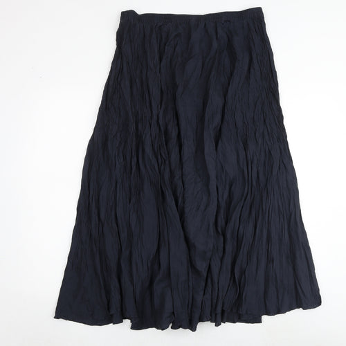 Marks and Spencer Womens Blue Silk Peasant Skirt Size 18