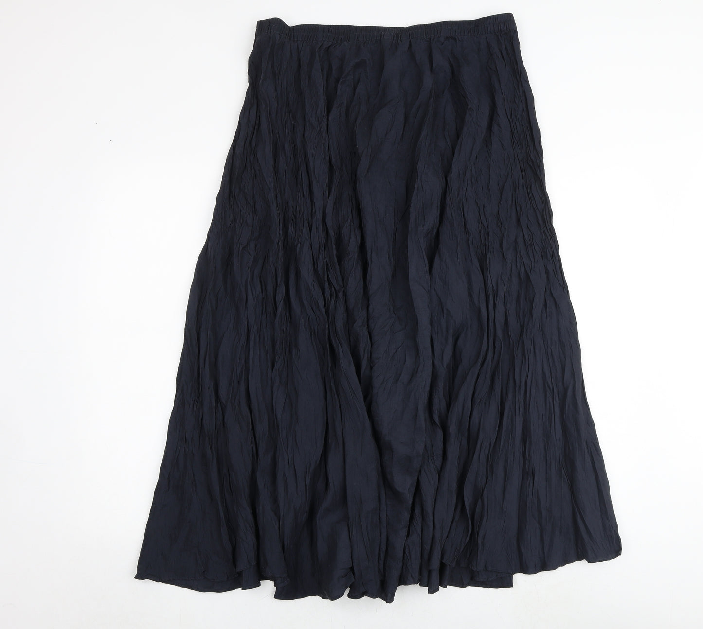 Marks and Spencer Womens Blue Silk Peasant Skirt Size 18