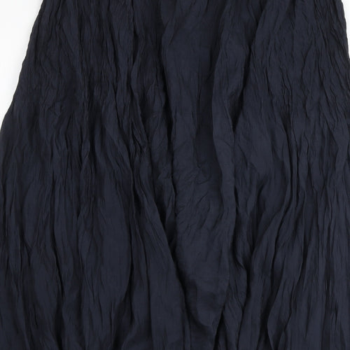 Marks and Spencer Womens Blue Silk Peasant Skirt Size 18