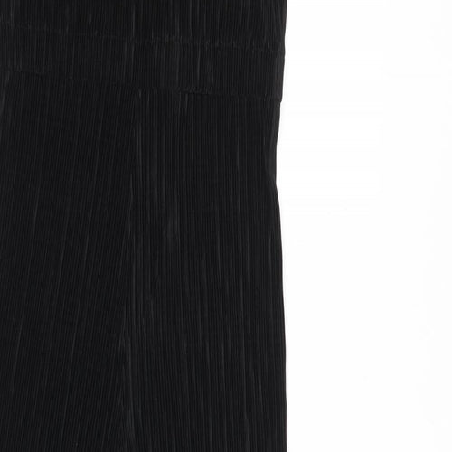Dorothy Perkins Womens Black Polyester Jumpsuit One-Piece Size 6 Button