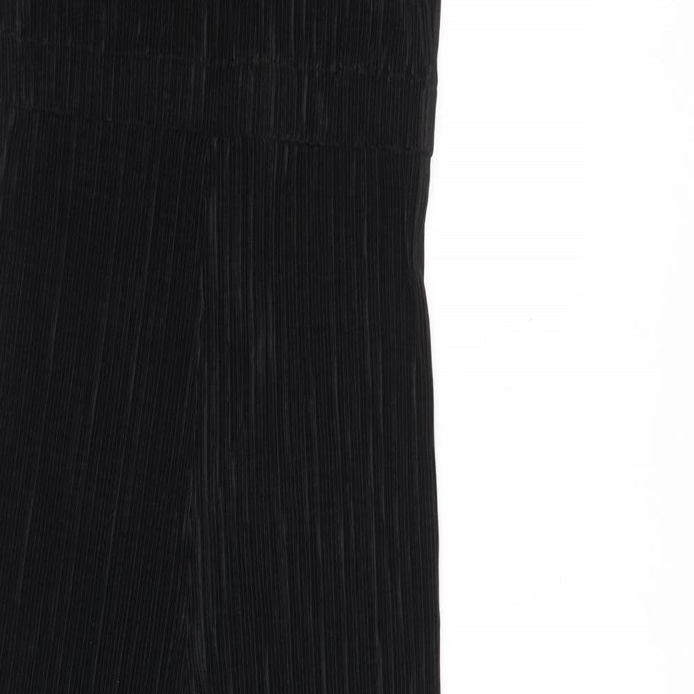 Dorothy Perkins Womens Black Polyester Jumpsuit One-Piece Size 6 Button