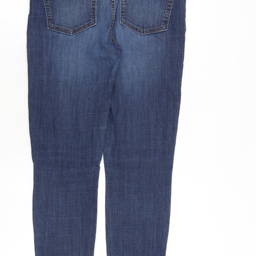 Gap Womens Blue Cotton Straight Jeans Size 32 in L30 in Slim Zip
