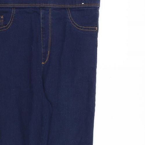 Denim & Co. Womens Blue Cotton Jegging Jeans Size 12 L25 in Regular