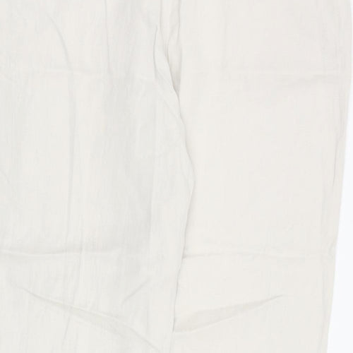Monsoon Womens Beige Polyester Dress Pants Trousers Size 14 L29 in Regular Zip
