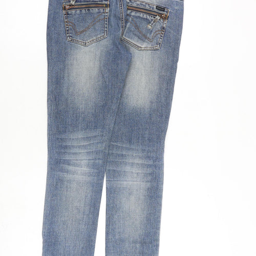 Only Womens Blue Cotton Skinny Jeans Size 26 in L32 in Regular Zip