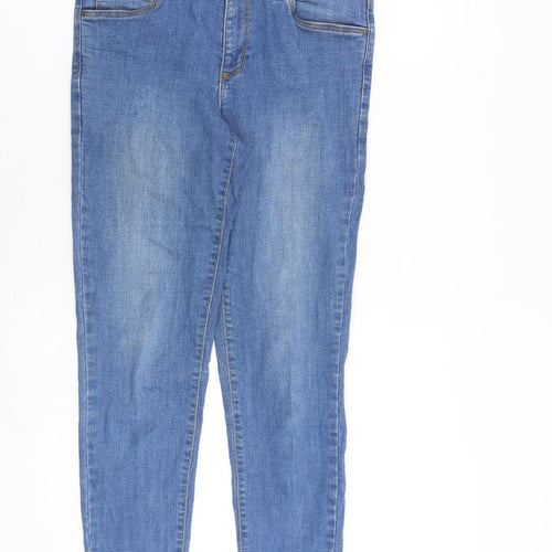 Nuon Womens Blue Cotton Skinny Jeans Size 30 in L28 in Regular Zip