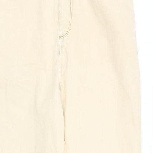 Reclaimed Vintage Womens Beige Cotton Mom Jeans Size 32 in L29 in Regular Zip