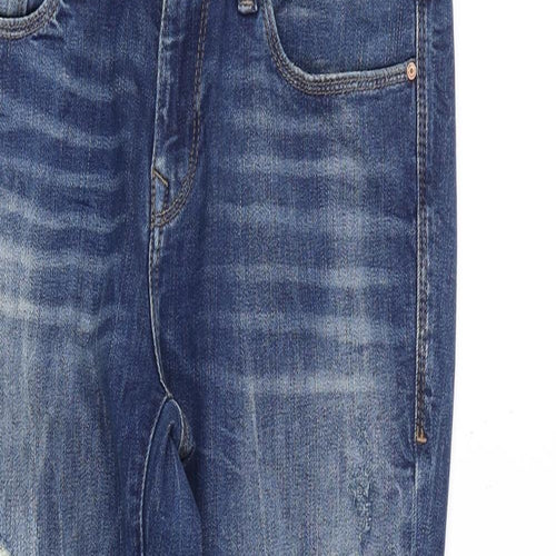 Mavi Jeans Mens Blue Cotton Straight Jeans Size 30 in L30 in Regular Zip