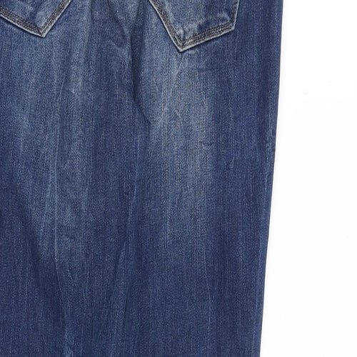 Mavi Jeans Mens Blue Cotton Straight Jeans Size 30 in L30 in Regular Zip