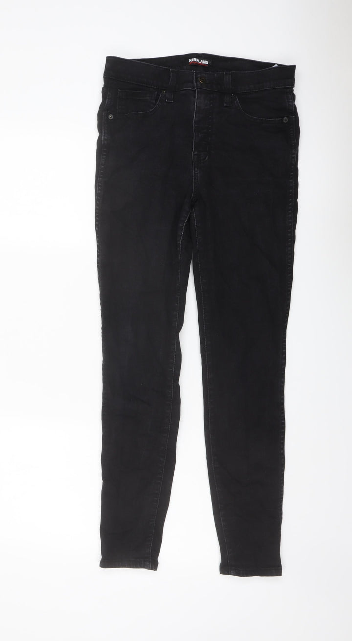 Kirkland Womens Black Cotton Skinny Jeans Size 6 L29 in Regular Button