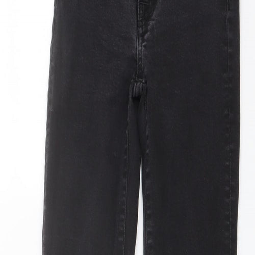 7 For All Mankind Womens Black Cotton Skinny Jeans Size 25 in L25 in Regular Button