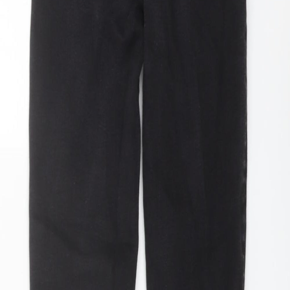 7 For All Mankind Womens Black Cotton Skinny Jeans Size 25 in L25 in Regular Button
