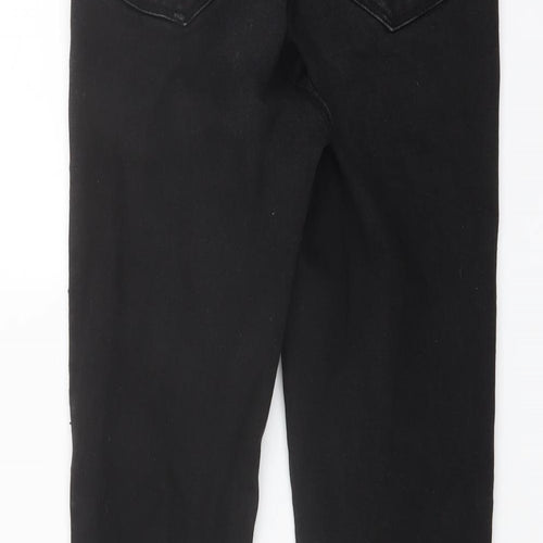 Denim & Co. Womens Black Cotton Skinny Jeans Size 8 L27 in Regular Button