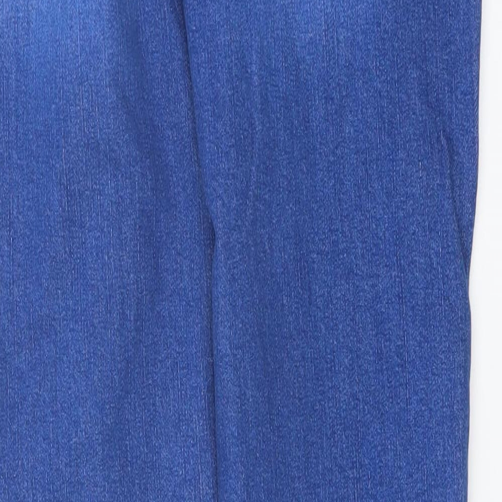 George Womens Blue Cotton Skinny Jeans Size 14 L29 in Regular Button