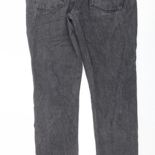 Red Herring Mens Grey Cotton Straight Jeans Size 34 in L31 in Slim Button