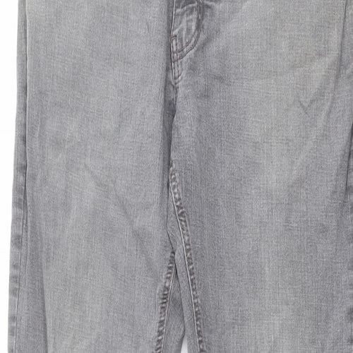 Urban Star Mens Grey Cotton Straight Jeans Size 36 in L34 in Regular Button
