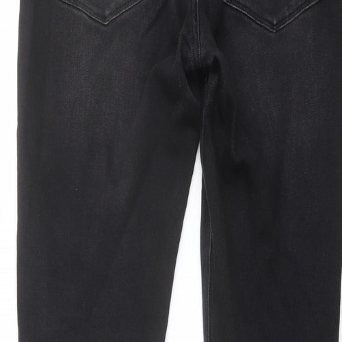Arne Mens Black Cotton Straight Jeans Size 32 in L31 in Regular Button