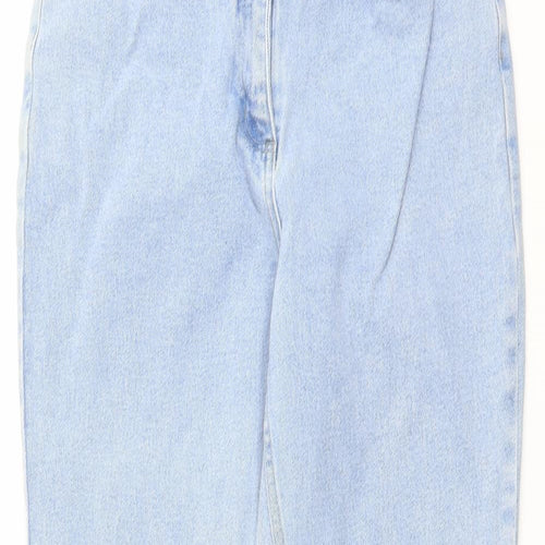Blue Star Womens Blue Cotton Bootcut Jeans Size 12 L30 in Regular Button