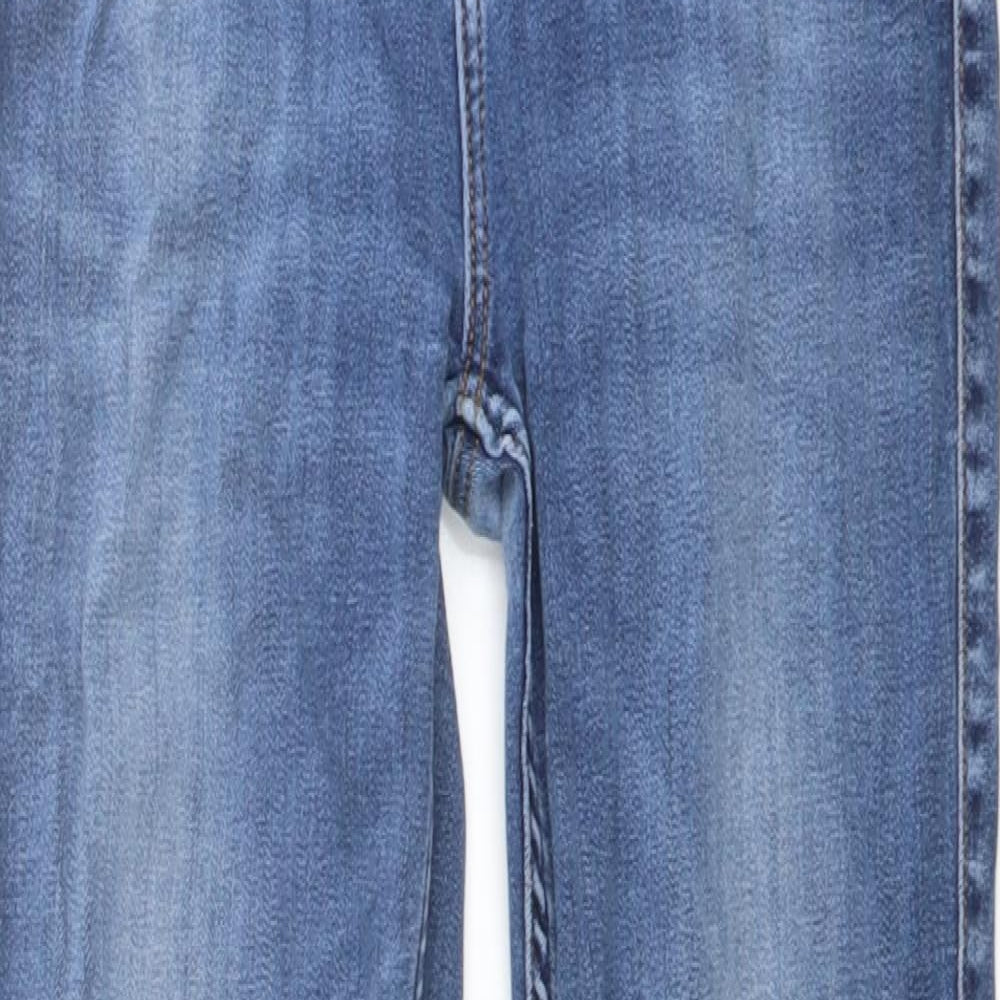 Lee Womens Blue Cotton Skinny Jeans Size 26 in L30 in Regular Button