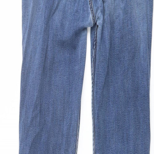 Lee Womens Blue Cotton Skinny Jeans Size 26 in L30 in Regular Button