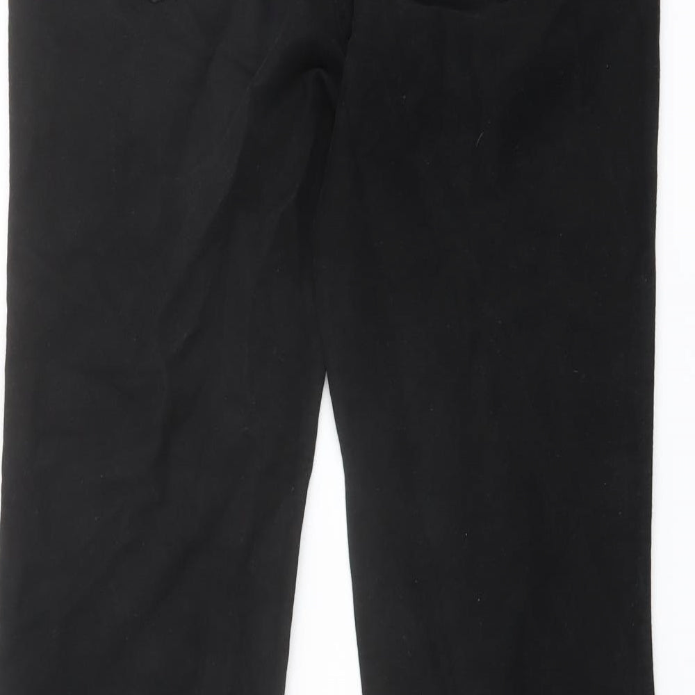 Boden Womens Black Cotton Bootcut Jeans Size 10 L31 in Regular Button