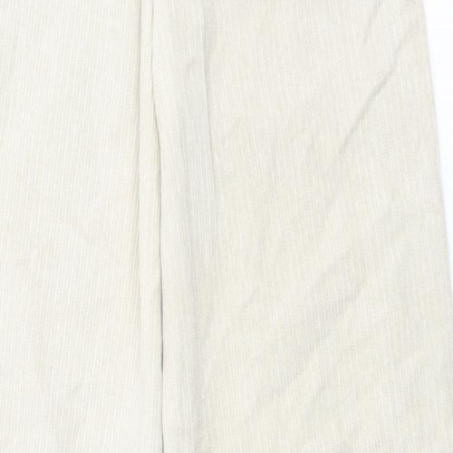 BDG Womens Beige Cotton Carrot Trousers Size 24 in L32 in Regular Button