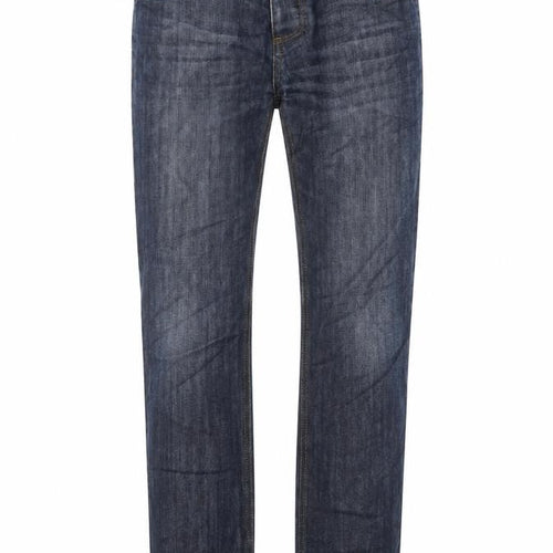Denim & Co. Mens Blue Cotton Straight Jeans Size 32 in L30 in Regular Button