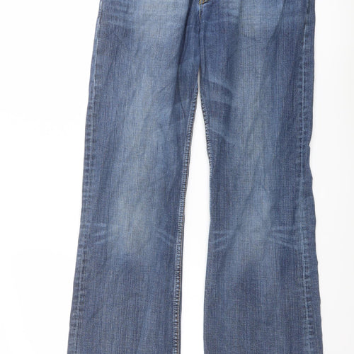 Tommy Hilfiger Mens Blue Cotton Straight Jeans Size 32 in L34 in Regular Button