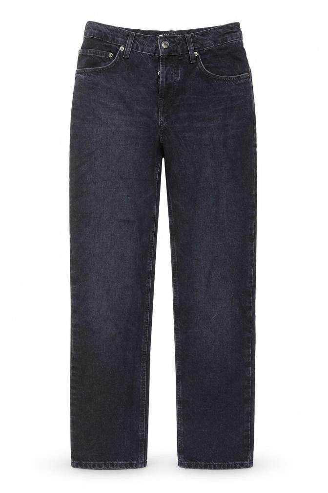 ASOS Womens Blue Cotton Straight Jeans Size 24 in L32 in Regular Button