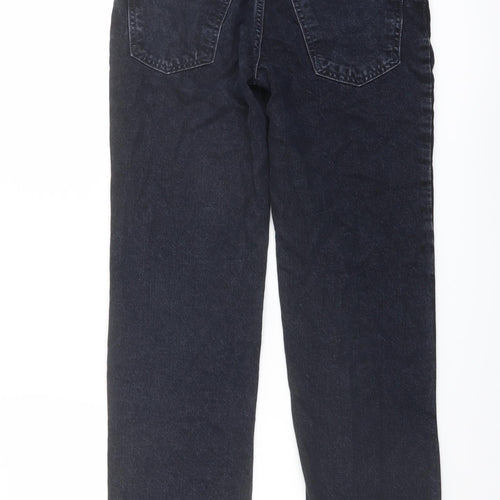 ASOS Womens Blue Cotton Straight Jeans Size 24 in L32 in Regular Button