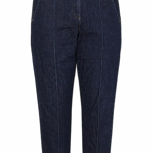 Great Plains Womens Blue Cotton Tapered Jeans Size 14 L25 in Regular Button