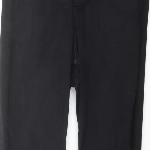 Topshop Womens Black Cotton Skinny Jeans Size 30 in L28.5 in Regular Button