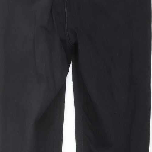 Topshop Womens Black Cotton Skinny Jeans Size 30 in L28.5 in Regular Button