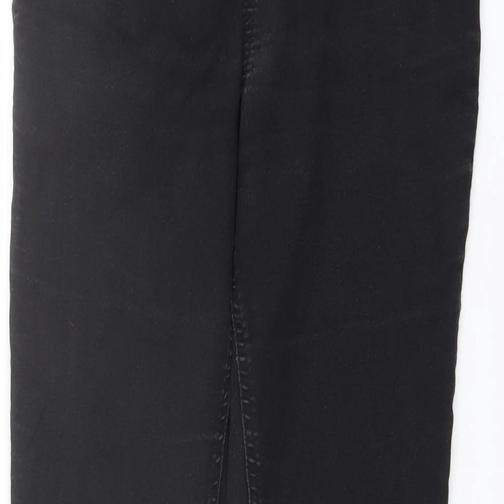 Marks and Spencer Womens Black Cotton Skinny Jeans Size 12 L27 in Regular