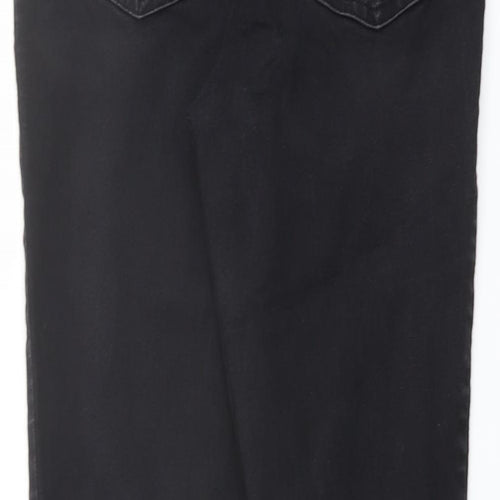 Marks and Spencer Womens Black Cotton Skinny Jeans Size 12 L27 in Regular