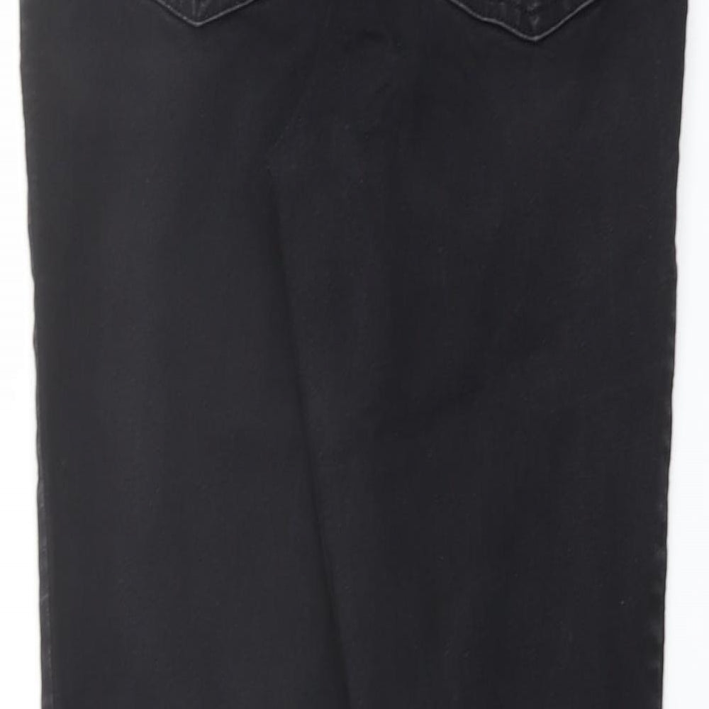 Marks and Spencer Womens Black Cotton Skinny Jeans Size 12 L27 in Regular