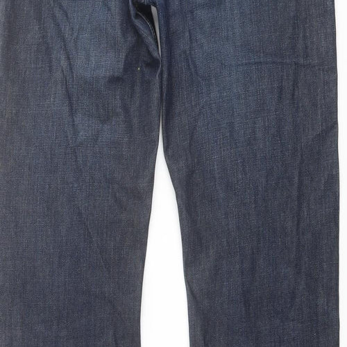 Diesel Mens Blue Cotton Straight Jeans Size 32 in L32 in Regular Button