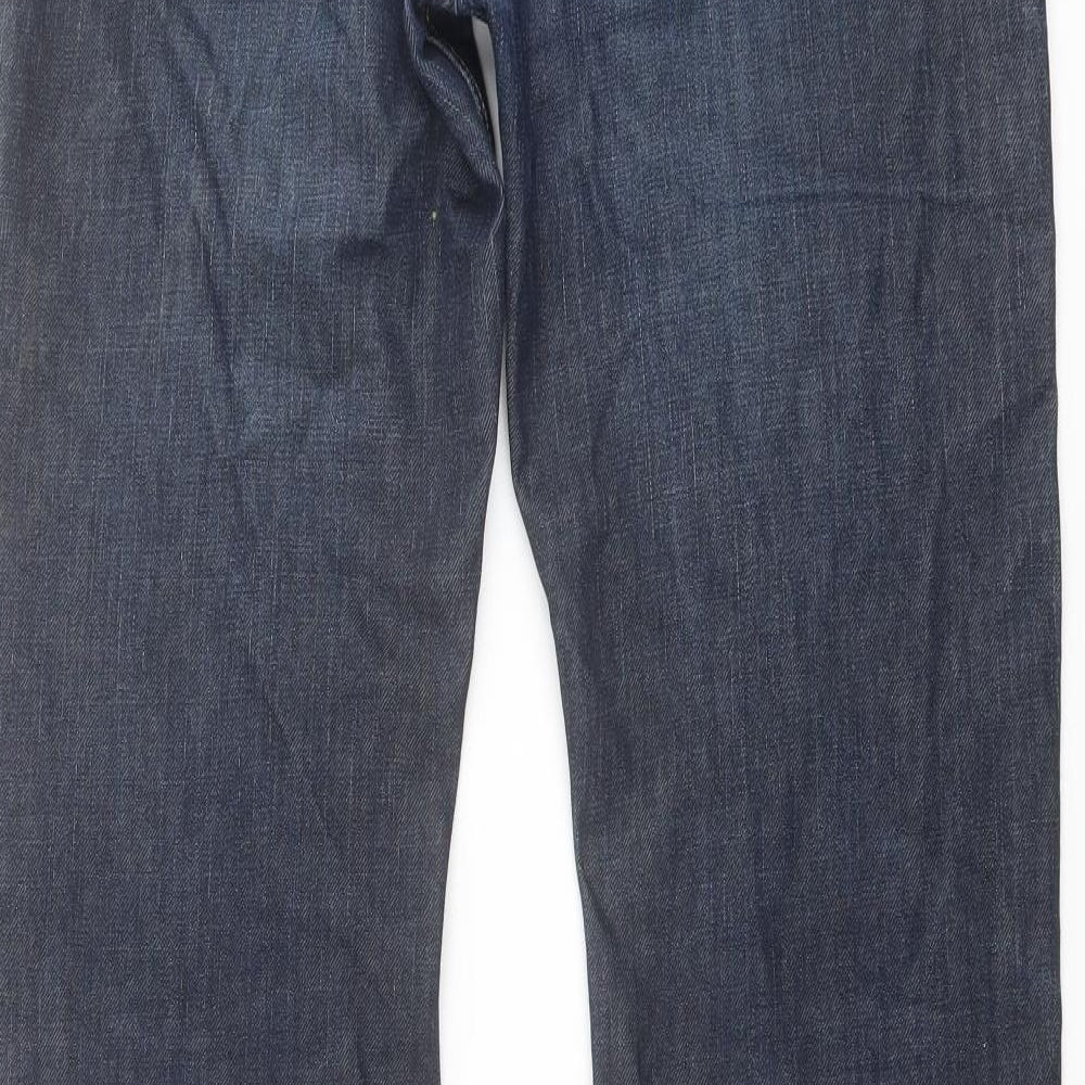 Diesel Mens Blue Cotton Straight Jeans Size 32 in L32 in Regular Button