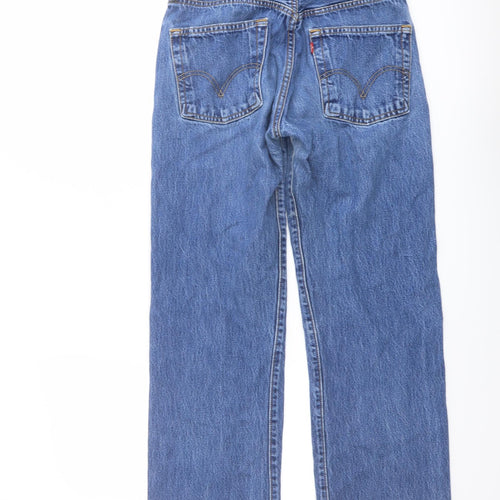 Levi's Mens Blue Cotton Straight Jeans Size 31 in L26 in Regular Button