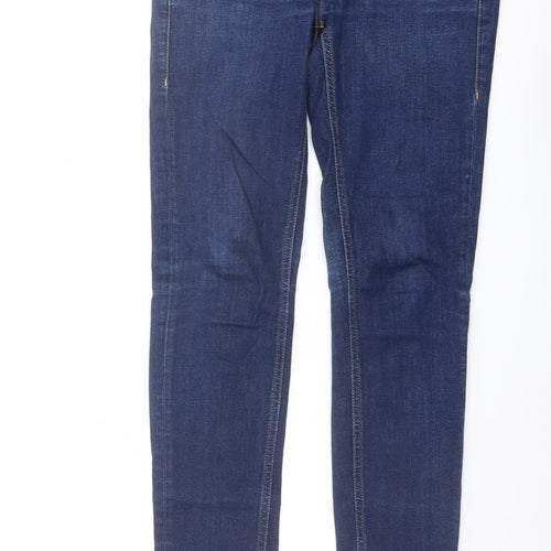 Mustang Womens Blue Cotton Skinny Jeans Size 27 in L32 in Regular Button