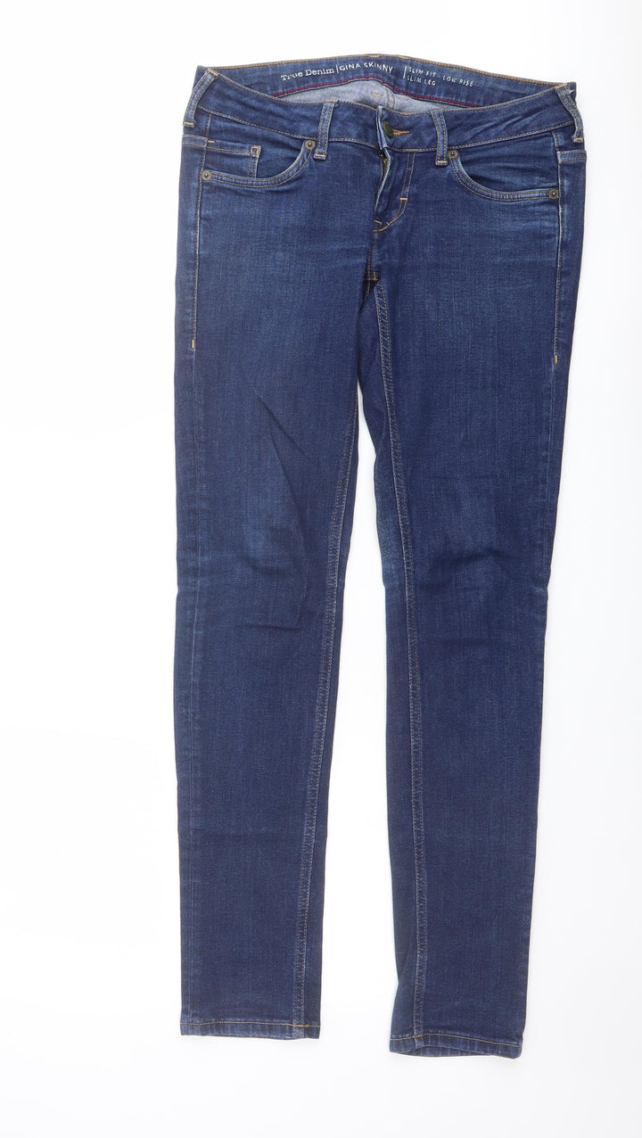 Mustang Womens Blue Cotton Skinny Jeans Size 27 in L32 in Regular Button