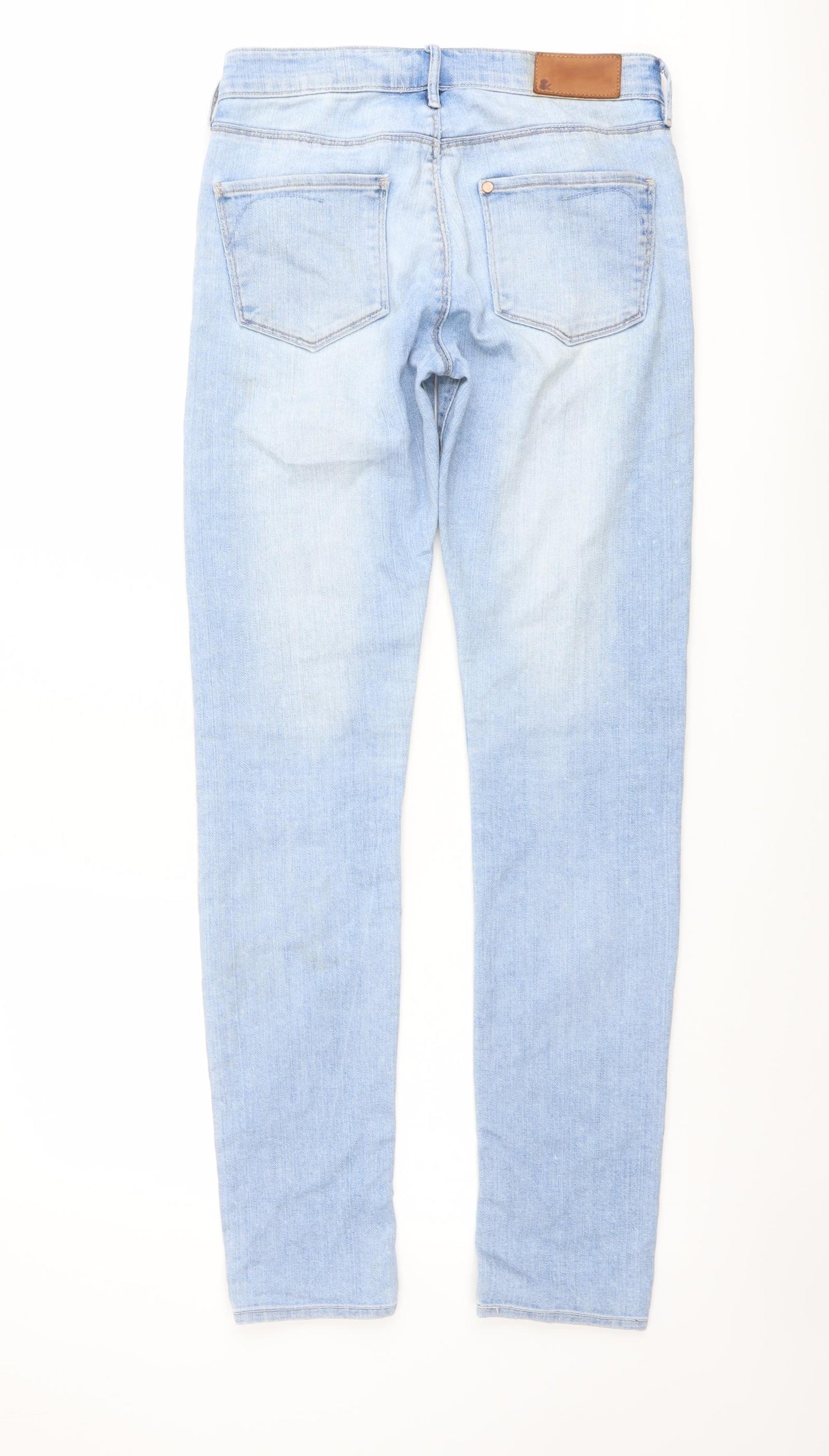 H&M Womens Blue Cotton Skinny Jeans Size 26 in L32 in Regular Button