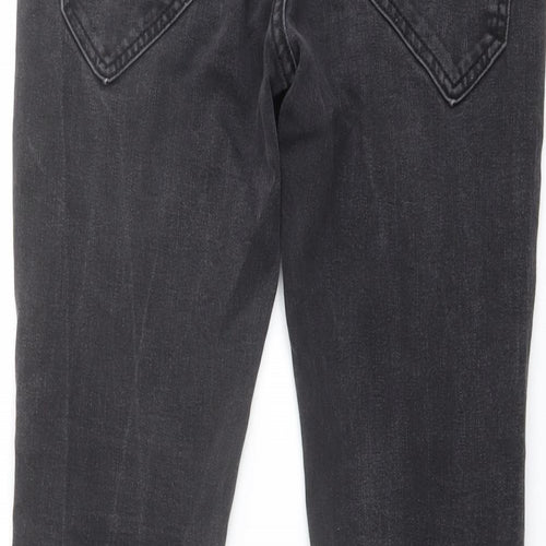 CR7 Mens Grey Cotton Straight Jeans Size 32 in L28 in Regular Button