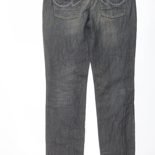 LTB 1948 Mens Grey Cotton Straight Jeans Size 32 in L32 in Regular Button