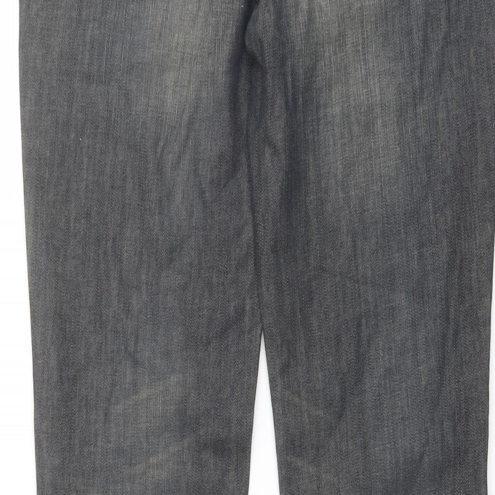 LTB 1948 Mens Grey Cotton Straight Jeans Size 32 in L32 in Regular Button