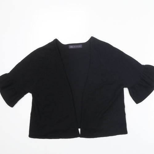 Marks and Spencer Womens Black V-Neck Viscose Cardigan Jumper Size M